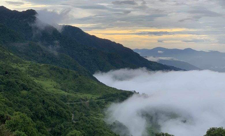 File photo of East Nepal's Khotang district of Nepal during light rainfall. Photo: Birat Anupam